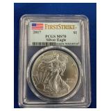 LOT 1349 2017 MS70 SILVER EAGLE