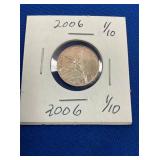 LOT 1377 2006 1/10 SILVER LIBERTAD
