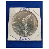 LOT 1392 2004 SIVLER 1 OZ LIBERTAD