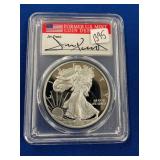 LOT 1395 2017 W PR70 SILVER CAMEO EAGLE