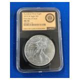 LOT 1407 2019W MS70 SILVER EAGLE