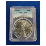 LOT 1415 2009 1 OZ SILVER MS68 LIBERTAD