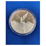 LOT 1418 2018 1 OZ CAMEO SILVER LIBERTAD