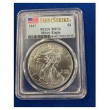 LOT 1427 2017 MS70 SILVER EAGLE