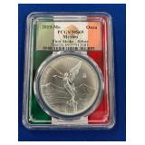 LOT 1437 2019 MS69 1 OZ SILVER LIBERTAD