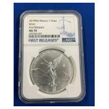 LOT 1439 1 OZ MS70 LIBERTAD
