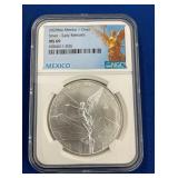 LOT 1440 2020 MS69 1 OZ SILVER LIBERTAD