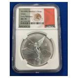 LOT 1441 2018 1 OZ MS70 SILVER LIBERTAD