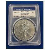 LOT 1445 2018W MS69 SILVER EAGLE