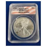 LOT 1447 2009 MS70 SILVER EAGLE