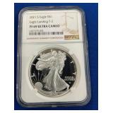 LOT 1452 2021 PF69 SILVER EAGLE LANDING