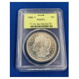 LOT 1453 1880 MS64 MORGAN SILVER DOLLAR