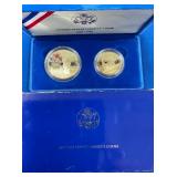 LOT 1455 1886-1986 SILVER DOLLAR/ 1/2