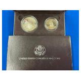 LOT 1457 1989 (2) SILVER COIN SET