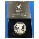 LOT 1478 2022 1 OZ SILVER CAMEO EAGLE