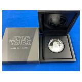 LOT 1488 1 OZ SILVER STAR WARS