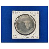 LOT 1496 1967 MS63 CANADA DOLLAR