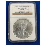 LOT 1502 2011 MS69 SILVER EAGLE