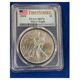 LOT 1503 2018 MS70 SILVER EAGLE
