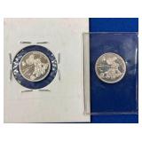 LOT 1511 (2) SILVER DISNEY COINS