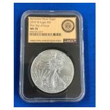 LOT 1514 2019W MS70 SILVER EAGLE