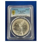 LOT 1518 1998 MS68 1OZ SILVER LIBERTAD