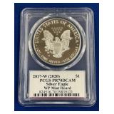 LOT 1525 2017 W PR70 SILVER EAGLE