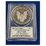 LOT 1564 2017 W PR70 CAMEO SILVER EAGLE