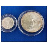 LOT 1570 1994 1OZ, 2018 1/10 LIBERTADS