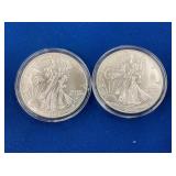 LOT 1571 (2) 2023 SILVER EAGLES