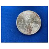 LOT 1572 1985 1OZ SILVER LIBERTAD