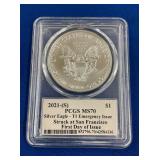 LOT 1581 2021S MS70 SILVER EAGLE
