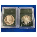 LOT 1590 (2) EISNEHOWER,LIBERTY DOLLARS