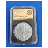 LOT 1607 2019W MS70 SILVER EAGLE