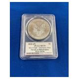 LOT 1608 2020P MS70 SILVER EAGLE