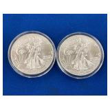 LOT 1648 (2) 2023 SILVER EAGLES