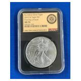 LOT 1649 2019 W MS70 SILVER EAGLE