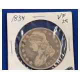 LOT 1653 1834 VF25 BUST