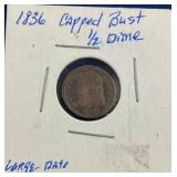 LOT 16561836 1/2 DIME CAPPED BUST