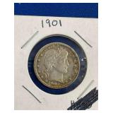 LOT 1665 1901 QUARTER DOLLAR