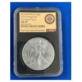 LOT 1669 2019W MS70 SILVER EAGLE