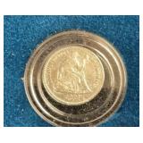 LOT 1693 1871 SILVER SEATED LIBERTY