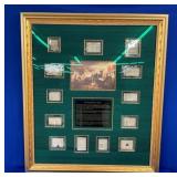 LOT 1135A FRAMED THIRTEEN COLONIES