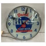 15IN PAM HIRES ROOTBEER CLOCK