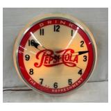 16IN PEPSI COLA LIGHTUP CLOCK