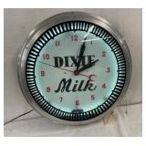 20IN DIXIE MILK PINWHEEL CLOCK