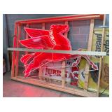 ORIG. PORC. ANIMATED FLYING NEON PEGASUS 