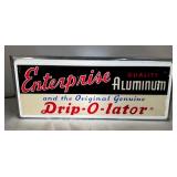 ENTERPRISE DRIP-O-LATOR LIGHTUP SIGN