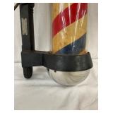 BOTTOM VIEW BARBER POLE