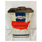 2 1/2G. ALLSTATE MOTOR OIL CAN